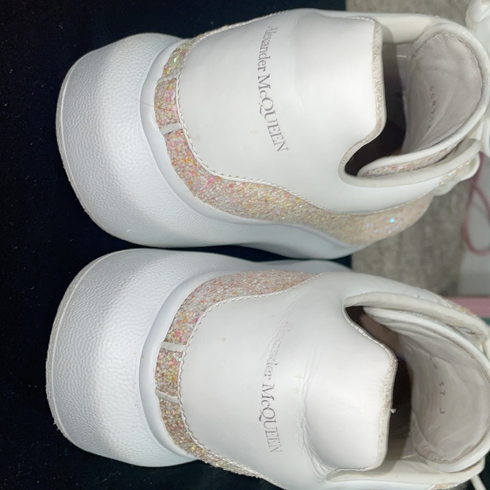 Pink Glitter Alexander Mcqueen Sneakers Gem
